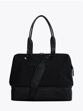 BEIS Black Travel Weekender Tote